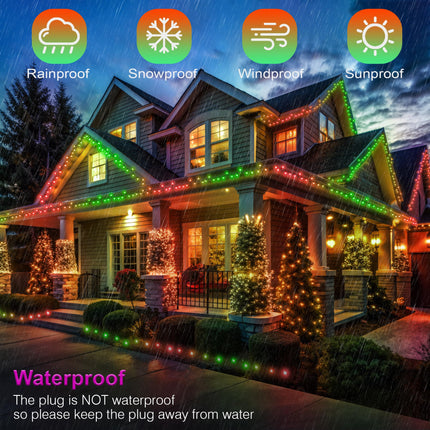 40+ Modes Smart App Color Changing Christmas Lights - Connectable 66 Ft Super Xtras 16 Million Multicolor 200 Dimmable LED Christmas Tree Lights with Remote Outdoor Waterproof for Halloween Xmas