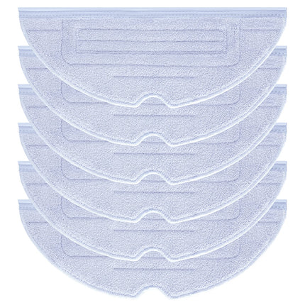 6Pcs Mop Cloth Pad For Roborock S7 S7+ S7 Maxv S7 Maxv Plus S7 Maxv Ultra S7 Pro Ultra S8 S8+ Robot Vacuum Microfiber Vibrarise Mopping Pad Accessory Blue Gray.