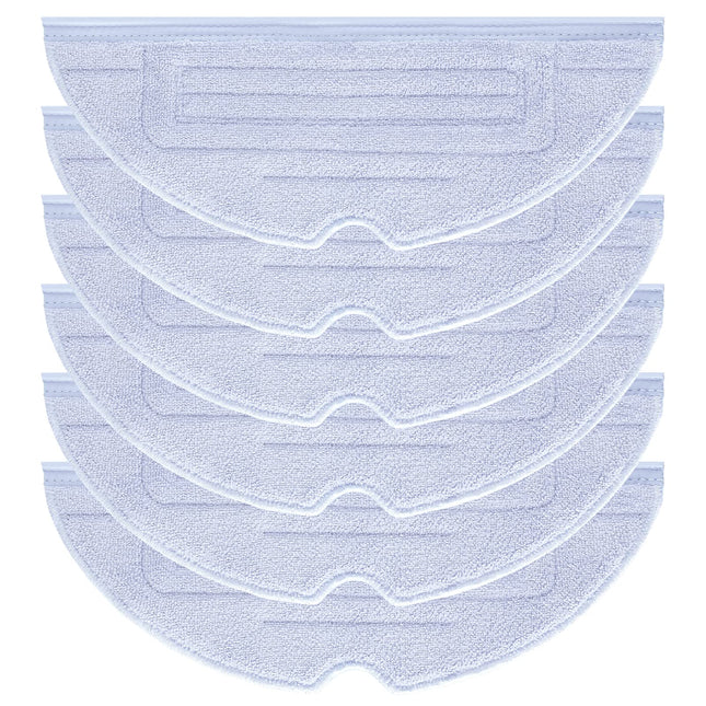 6Pcs Mop Cloth Pad For Roborock S7 S7+ S7 Maxv S7 Maxv Plus S7 Maxv Ultra S7 Pro Ultra S8 S8+ Robot Vacuum Microfiber Vibrarise Mopping Pad Accessory Blue Gray.