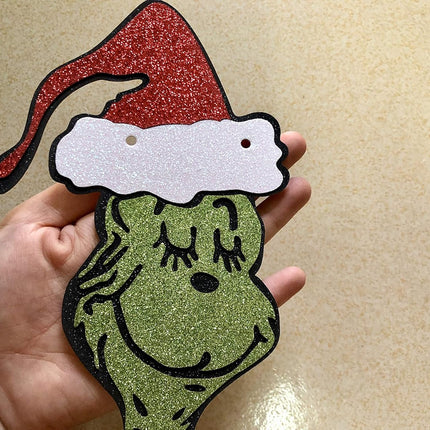 Red and Green Merry Christmas Grinches Banner Grinches Christmas Banner Grinches Christmas Decorations Banner for Grinches Christmas Party Supplies Grinchmas Christmas Party Decorations