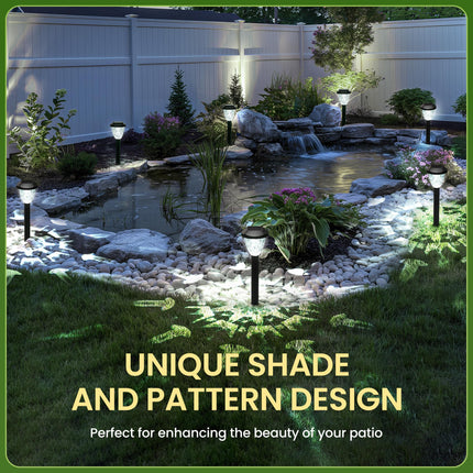 Solar Outdoor Lights, Bright Solar Christmas Lights Outdoor with Great Pattern, Waterproof Auto On/Off Solar Lights for Outside Garden Walkway Driveway Yard Pathway(16 Pack)