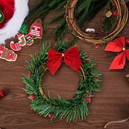 Grapevine Wreath Set, Marrywindix 16 Pieces Natural Vine Branch Wreath Christmas DIY Rattan Wreath Garland for Christmas Holiday Craft Wedding Decor (3 in.)