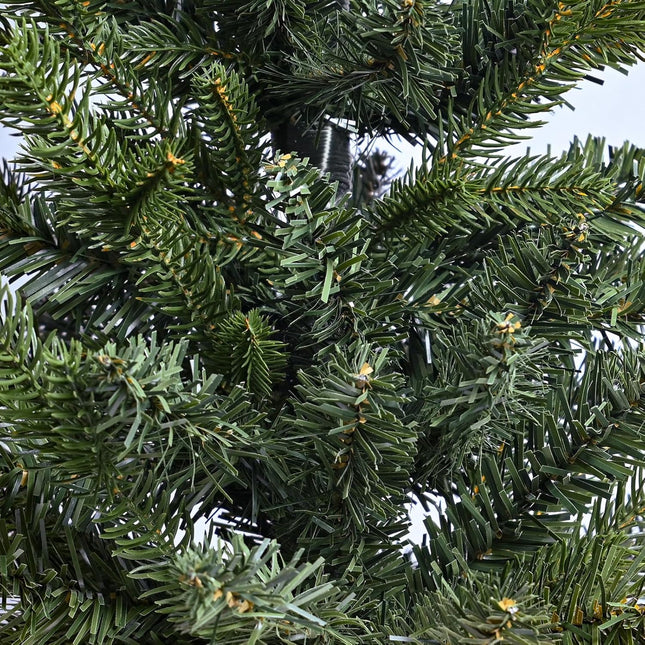 2FT Artificial Christmas Tree with 122 PE&PVC Mixed Branch Tips, Unlit Premium Fir Xmas Tree for Home, Office, Party Decoration, Metal Hinges & Foldable Base, Green