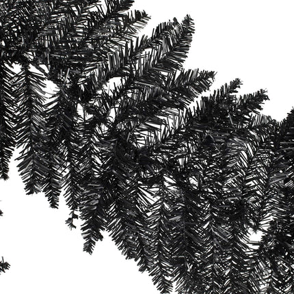 Vickerman 9' Black Fir Artificial Christmas Garland - Unlit - Faux Christmas Garland - Indoor Seasonal Home Decor - Reliable and Durable - Garland for Staircase or Mantle