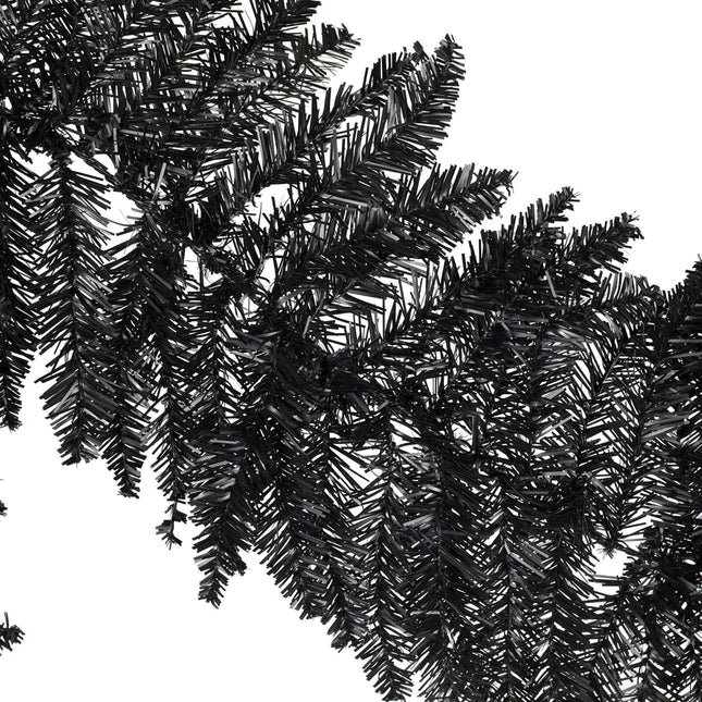 Vickerman 9' Black Fir Artificial Christmas Garland - Unlit - Faux Christmas Garland - Indoor Seasonal Home Decor - Reliable and Durable - Garland for Staircase or Mantle