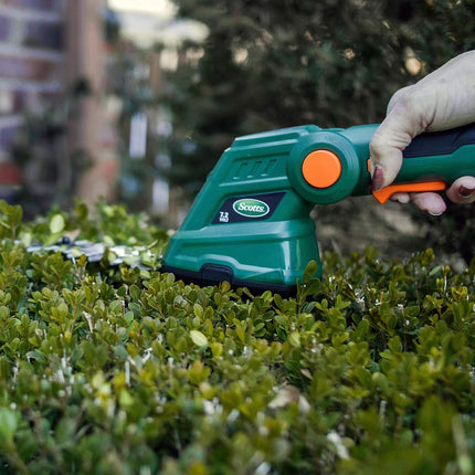 Scotts Outdoor Power Tools LSS10272PS 7.5-Volt Lithium-Ion Cordless Grass Shear/Shrub Trimmer with Wheeled Extension Handle, Green