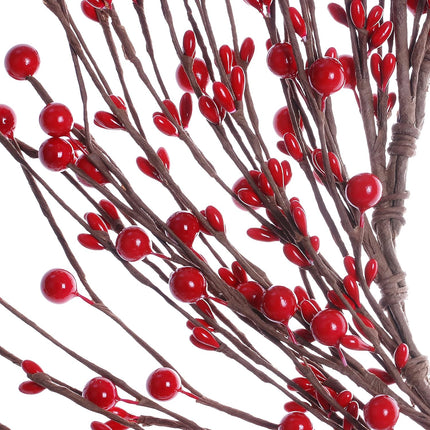 15 Inches Red Berry Wreath,Artificial Christmas Wreath Winter Wreaths for Front Door Valentine’s Day Wreath for Home Door Wall Decor