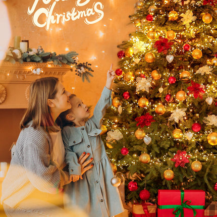 Brightown Solar Lights for Outside, 9.8Ft 120 LED Solar String Lights Outdoor Waterproof, 8 Modes Firecracker Balcony Lights for Tree Patio Christmas Party Wedding Decor (Warm White)