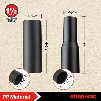 Shopvac Nozzle Kit With Led Light, 112 Crevice Tool & 114 Utility Nozzle With Adaptors, Air Driven Glowing Vacuum Attachments For Ac Wet Dry Shop Vacuum, No Battery Required & Never Die, 4 Pcs