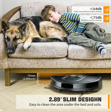 Xiebro Robot Vacuum And Mop Combo,3 In 1 Mopping Robotic Vacuum With Schedule,Appbluetoothalexa,1600Pa Max Suction,Selfcharging Robot Vacuum Cleaner,Slim,Ideal For Hard Floor,Pet Hair,Carpet