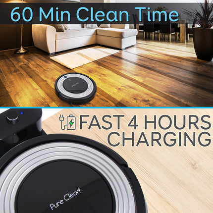 Serenelife Automatic Programmable Robot Vacuum Cleanerrobotic Auto Home Cleaning For Clean Carpet Hardwood Floor W Self Activation And Charge Dockpet Hair & Allergies Friendlypureclean Pucrc96B.8