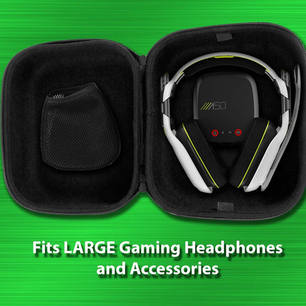 CASEMATIX Travel Case Bag Compatible with Astro A50 Gaming Headset and More fits Wired or Wireless Headphones and Accessories - Includes Case Only