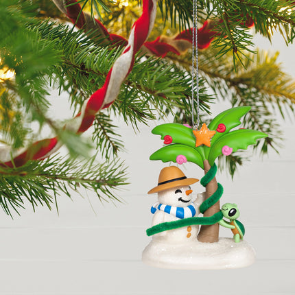 Hallmark Keepsake Christmas Ornament , Sandal The Sandman Beach Snowman Ornament