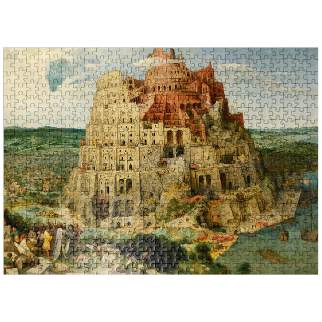 MyPuzzle The Tower of Babel 1563 by Pieter Bruegel The Elder - Premium 500 Piece Jigsaw Puzzle for Adults