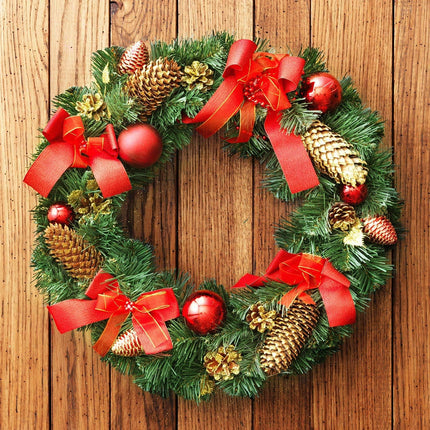 Sumind Christmas Flat Wire Rings Wire Wreath Frame Wire Wreath Making Rings for Year Valentines Decoration (3 Pieces, 14 Inches)
