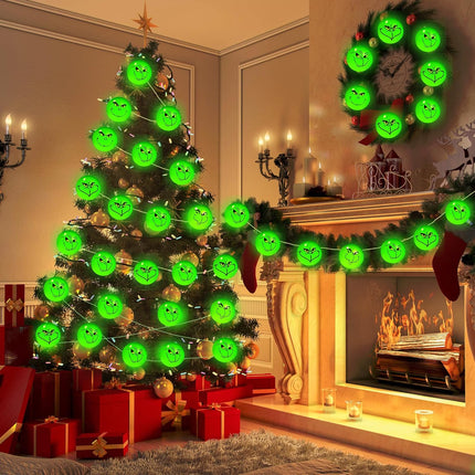 [Timer & 8 Modes] Battery Operated Christmas Lights, Christmas Decorations for Tree, 10Ft 20LED Waterproof Christmas String Lights for Christmas Tree Wreath Window Wall Home Yard Indoor Outdoor Decor