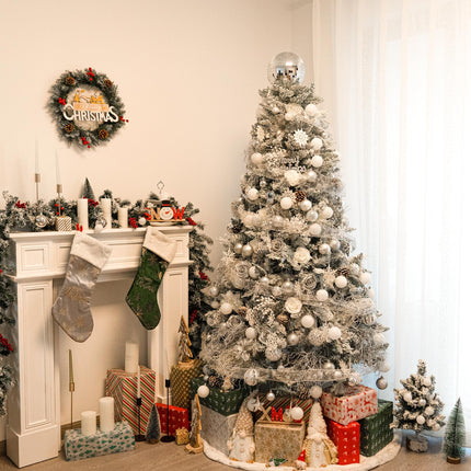 Silver Christmas Tree Topper 8 Inch Mirror Disco Ball Tree Topper, Cool and Fun Disco Ball for Xmas Tree Decorations, Ideal for DJ Club, Party, Wedding and Home Décor