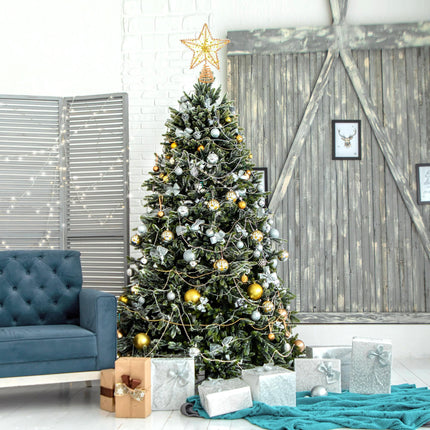 Christmas Tree top Star, LED Warm Light, Christmas Tree top Bright Star, Used for Christmas Tree Decoration Internal Decoration