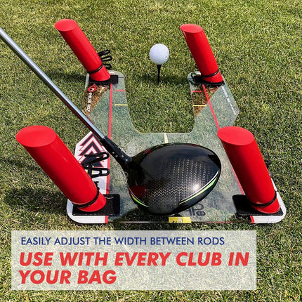 EyeLine Golf Speed Trap - Build Confidence and Accuracy. Improve Your Swing with Slice and Hook Corrector- Swing Trainer, Path Aid, Greater Distance - Made in USA