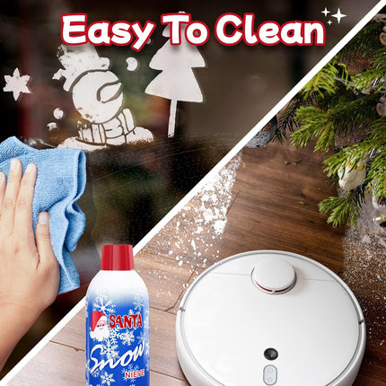 Prextex Winter Textured Snow Spray - 2 Pack 13oz Aerosol Bottles - Flocking Spray for Christmas Tree, Artificial Snow Spray for Crafts, Fake Snow for Windows, Holiday Decorations, Snow Effect