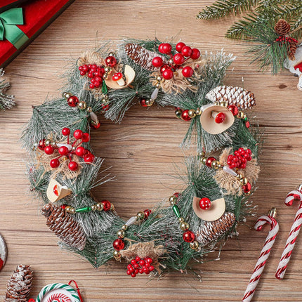 2 Pcs 6.5 Feet Christmas Garland Christmas Bead Garland Plastic Bead Christmas Tree Decor Beaded Garland for Xmas Party Supplies Holiday Favors Farmhouse Wall Staircase Fireplace Hanging Ornaments