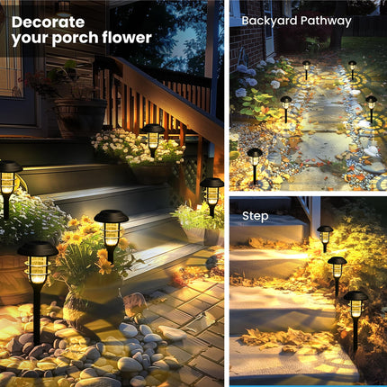 SOLPEX Solar Lights Outdoor Waterproof, Solar Garden Lights,Pathway Lights Solar Powered,Landscape Lighting,Outdoor Lights for Yard, Garden, Pathway, Patio, Walkway, Driveway, 8 Pack(Warm White)