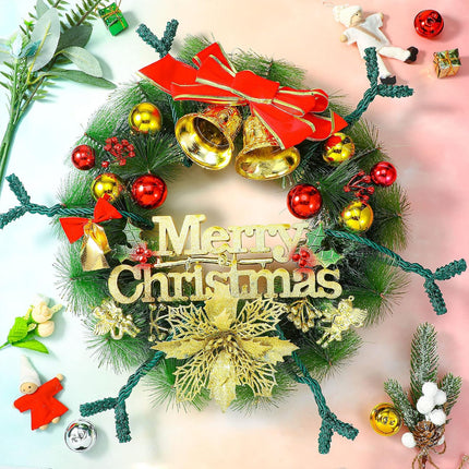 Christmas Garland Ties Christmas Decorative Twist Ties Reusable Banister Ties for Garland Home Party Decoration, 16.1 Inch (30 Pieces)