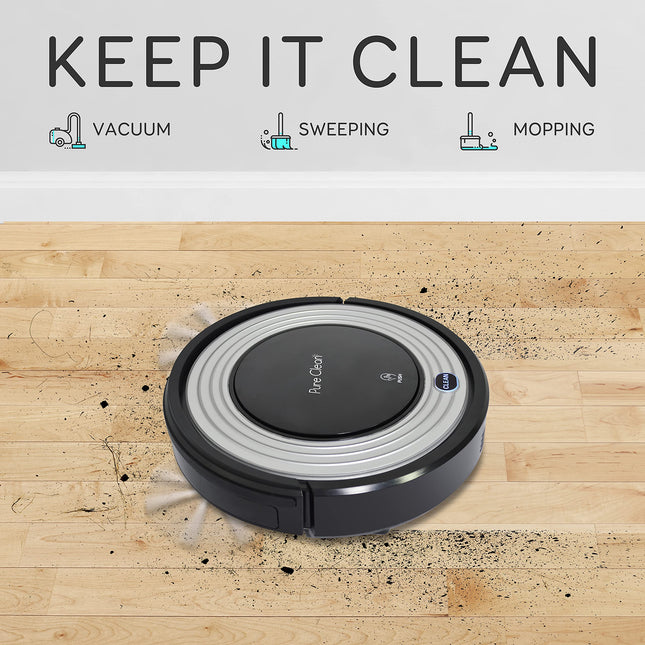 Serenelife Automatic Programmable Robot Vacuum Cleanerrobotic Auto Home Cleaning For Clean Carpet Hardwood Floor W Self Activation And Charge Dockpet Hair & Allergies Friendlypureclean Pucrc96B.8