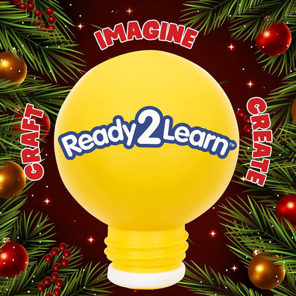 READY 2 LEARN Christmas Crafts - Create Your Own Jingle Bell Wreath Ornaments - Set of 4 - DIY Ornaments for Kids - Christmas Tree Decoration - All Materials Included