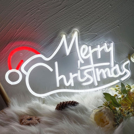 Merry Christmas Neon Sign Merry Christmas Signs for Wall Decor, Christmas Room Decor LED Neon Lights for Bedroom, Living Room, Party, Holiday, Xmas Decorations