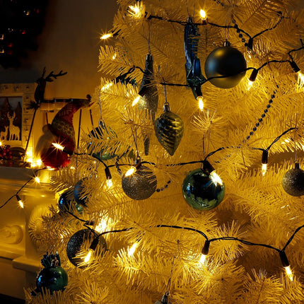 Joliyoou 2 Packs 50 LED Warm White Christmas String Lights, 16 Ft Battery Operated Christmas Mini String Lights with 8 Lighting Modes, Indoor Outdoor LED Xmas Fairy String Lights with Timer