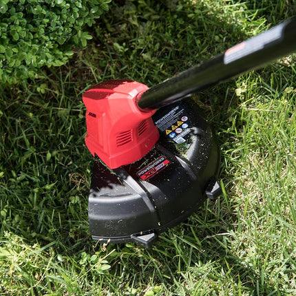 POWERWORKS XB 20V 10-Inch Cordless String Trimmer, 2Ah Battery and Charger Included STP301, 10 inch, Red/Black