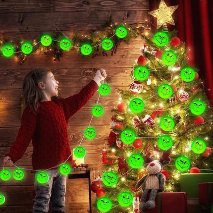 [Timer & 8 Modes] Battery Operated Christmas Lights, Christmas Decorations for Tree, 10Ft 20LED Waterproof Christmas String Lights for Christmas Tree Wreath Window Wall Home Yard Indoor Outdoor Decor