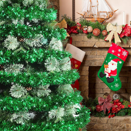 50FT Christmas Tinsel Garland, Green Christmas GarlandTinsel Garlands Christmas Tinsel Ribbon Garlands Tinsel Twist Garland for Indoor for Xmas Tree Holiday Disco Party Christmas Decor