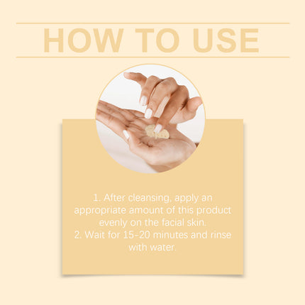 Hoygi Honey Rice Moisturizing Mask Facial Cleansing Mud Mask Hydrating And Hydrating Soft Skin Mask