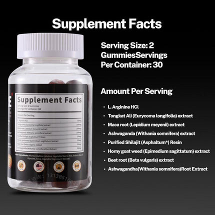 Nitric oxide enhanced gummies
