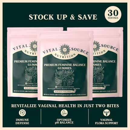 Bagged Women's Balance Soft Gummies Vital Source Nutrition