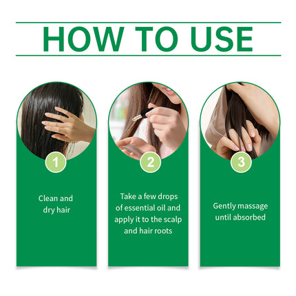 Hoegoa Rosemary Hair Care Essential Oil Nourishes, Strengthens And Moisturizes Hair