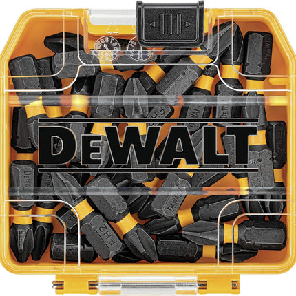 DEWALT FlexTorq Impact Driver Bit Set, Phillips, 1/4-Inch x 1-Inch, 30-Piece (DWA1PH2IR30)