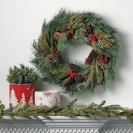 Sullivans Christmas Garland, 6 Ft Balsam Fir Garland, Lightweight Alpine Fir Greenery Garland Indoor Holiday Décor, Perfect for Fireplace Mantle, Weddings, Dining and Living Room