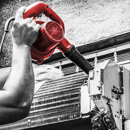 PROMAKER Corded Electric Leaf Blower, Small handheld Blower/Vacuum for home with a variable speed (7 levels of speed) 2 in 1, Air Duster with a dust bag for Computer/Leaf/Dusting 400W 120V PRO-SP400.