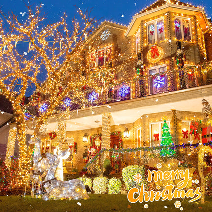 165FT 500LED String Lights LED Starry Fairy Light, Twinkle String Lights Decorative Lights with 8 Modes 30V Plug in for Wedding,Patio,Gate,Party Indoor Outdoor Decoration (Warm White)