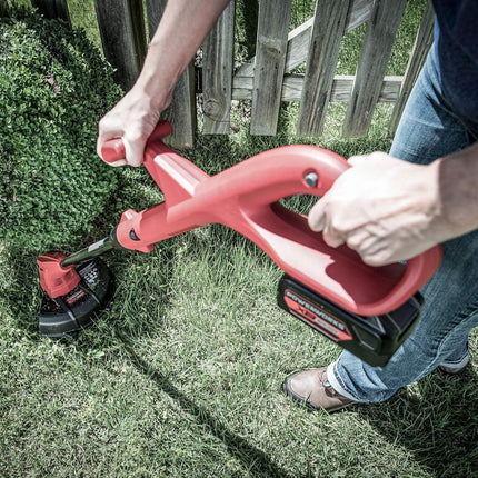 POWERWORKS XB 20V 10-Inch Cordless String Trimmer, 2Ah Battery and Charger Included STP301, 10 inch, Red/Black
