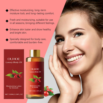 OUHOE Body Moisturizing Oil, Daily Nourishes And Improves Skin Elasticity, Firming, Moisturizing And Moisturizing Essential Oil For Body Care