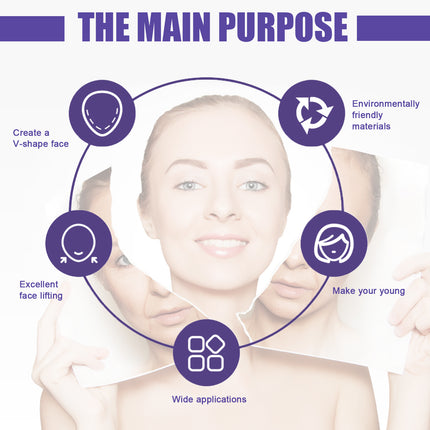 V-Shaped Thin Face Stickers, Tighten Facial Skin And Shrink Jaw Muscles V Face Lift Shaper