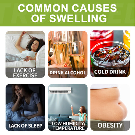 Googeer Anti-Swelling All Natural Tea, Firming Skin Waist Belly Thighs Reduce Swelling To Highlight Body Slimming Tea