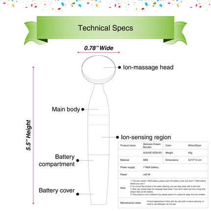 Vijuve Anti Aging Face Massager, Anti Wrinkle Neck & Face Sculpting