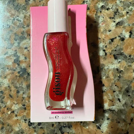 Gisou Watermelon Honey Coconut Strawberry Lip Oil Moisturizing Repair Plumping Brightening Lip Gloss 8ml
