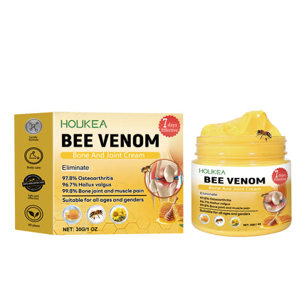 Houkea Bee Venom Joint Care Cream Gently Apply A Daily Topical Repair Cream For Wrist And Knee Massage And Body