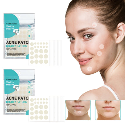 West&Month Acne Patch (240pcs) Repairs Acne And Blackheads, Cleans Pores, Is Invisible, Breathable, Concealer And Waterproof